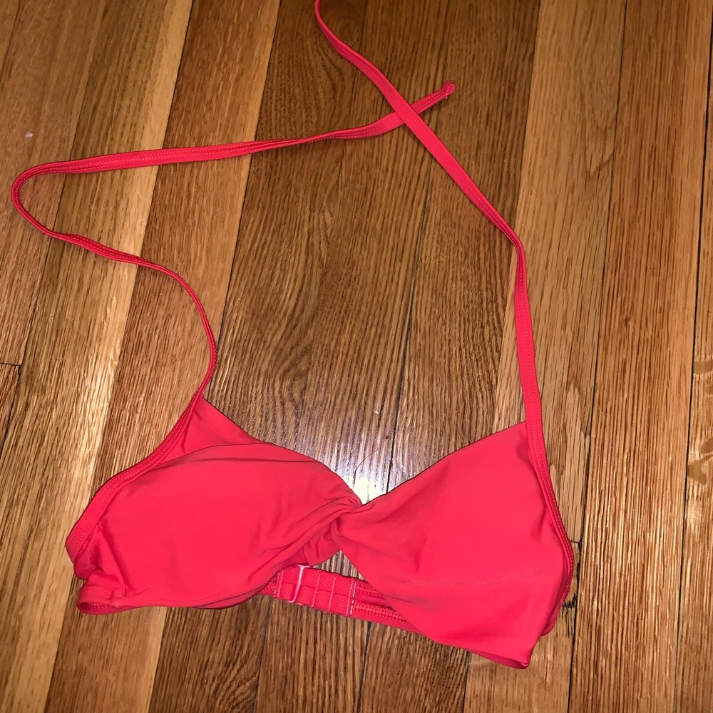 Red bathing suit top